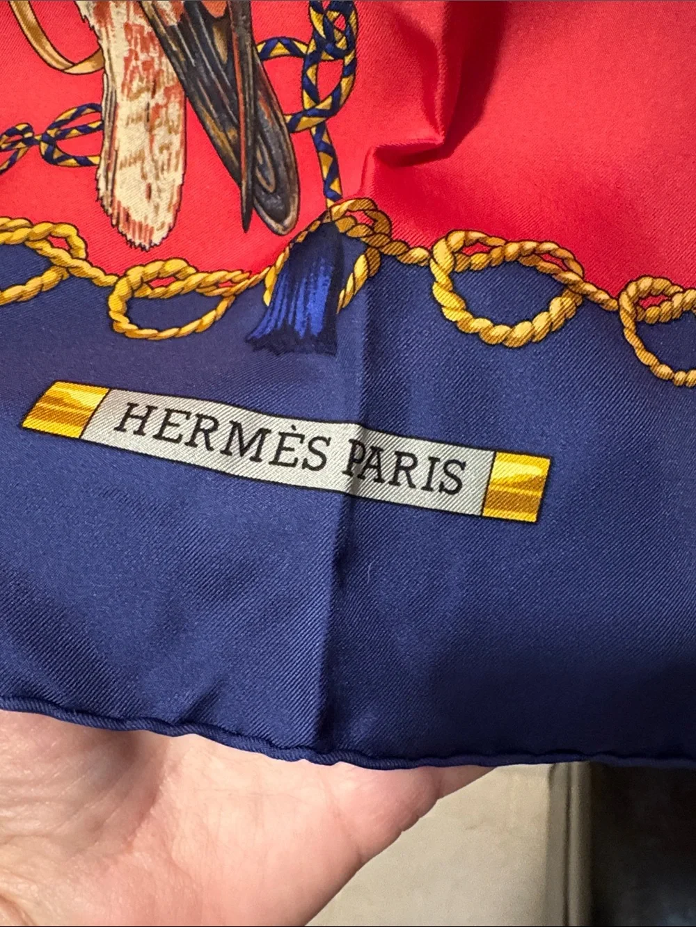 🐦‍⬛Hermès Vintage ‘90s Les Oiseaux Du Roy Classic silk 90cm sq scarf